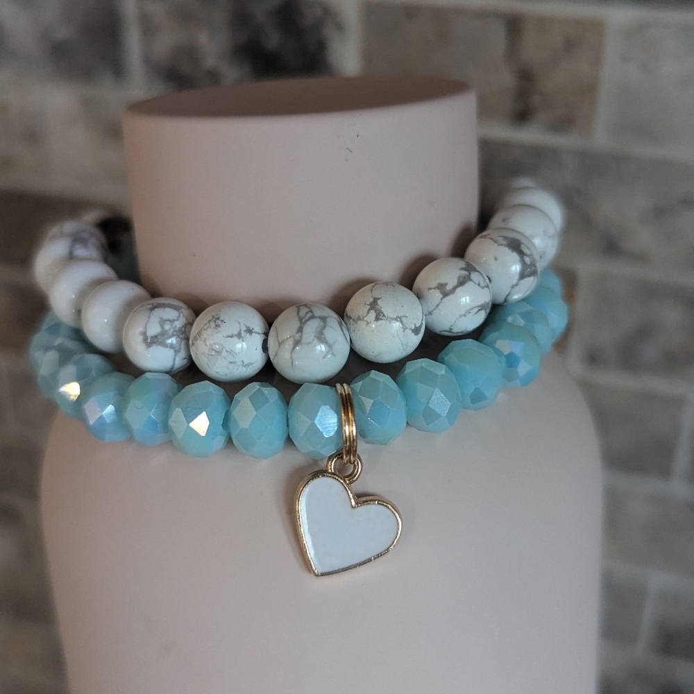 Howlite Bracelet Set - Picture 2 of 6